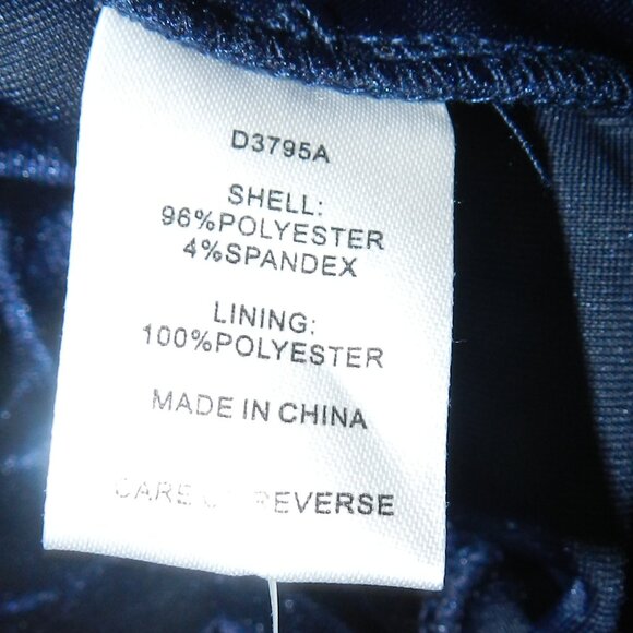 Alexia Admor Oakless Navy Velvet Flutter Flare Sleeve Dress XL $245 🆕⌚📦🏃💨🚚 - Picture 13 of 16